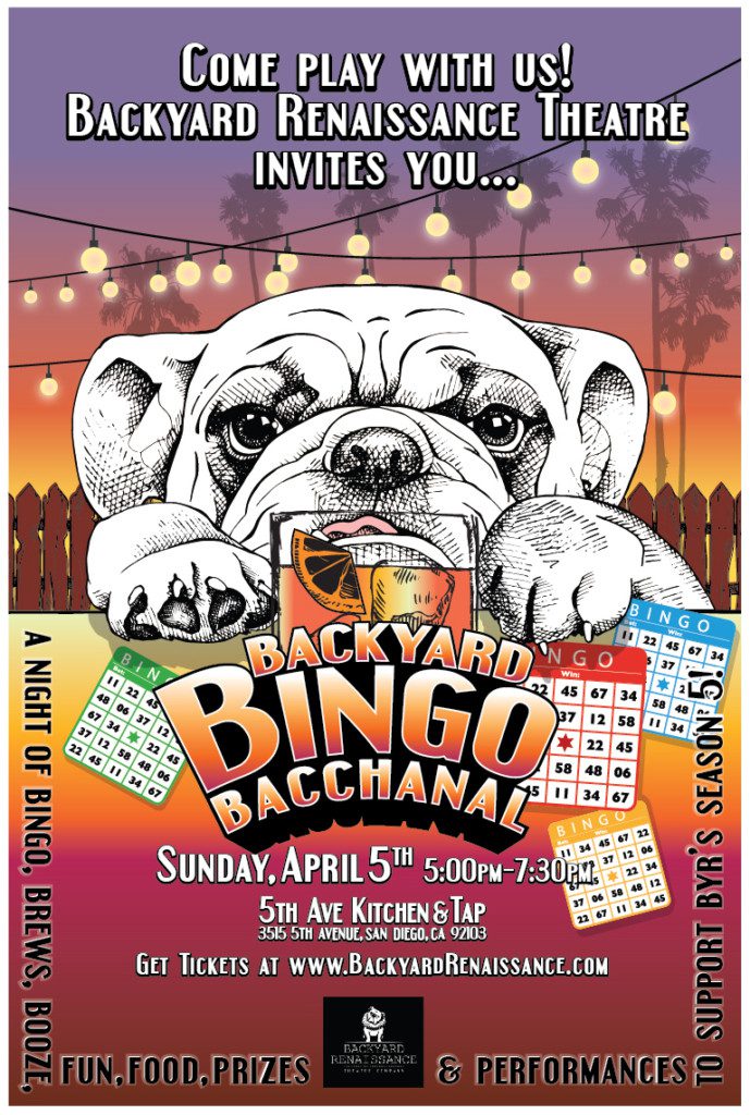 Backyard Bingo Bacchanal Poster